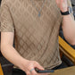 🔥Men's Diamond Check Embossed Top