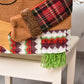 Housse de Chaise de Noël – Lin & Tissu Brossé, Père Noël / Bonhomme de Neige / Renne