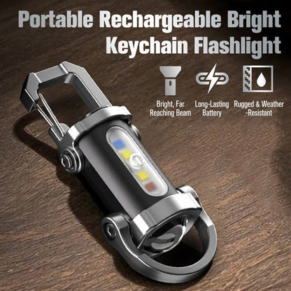 50% de Réduction – Lampe de Poche Porte-Clés Rechargeable, 7 Modes