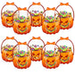 Sachets Cadeaux d'Halloween Zippés avec Poignée – Motifs Citrouille