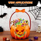 Sachets Cadeaux d'Halloween Zippés avec Poignée – Motifs Citrouille