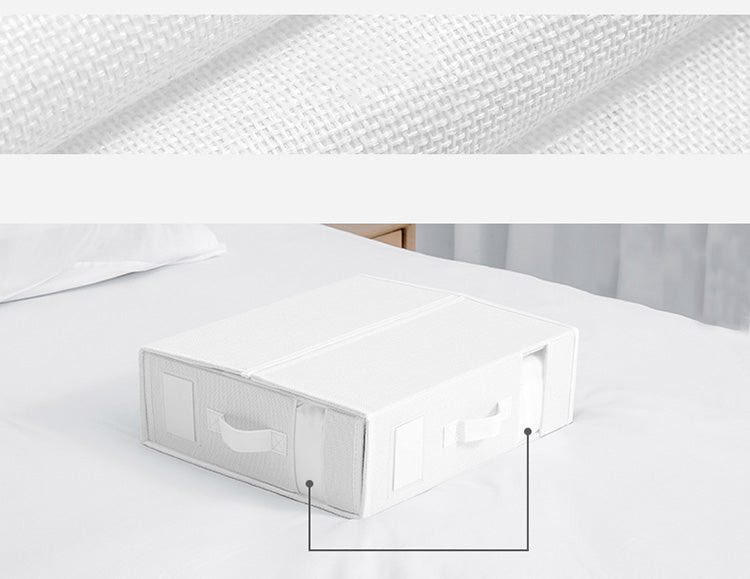 📢📢40% DE RÉDUCTION !! ⏰ Set de Draps Pliables Organiseur – Lin Imitation + Carton – Fenêtre Transparente & Fermeture Solide pour Literie Queen/King 📦