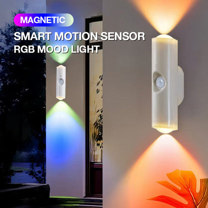 50% de Réduction – Veilleuse RGB Magnétique à Détection de Mouvement