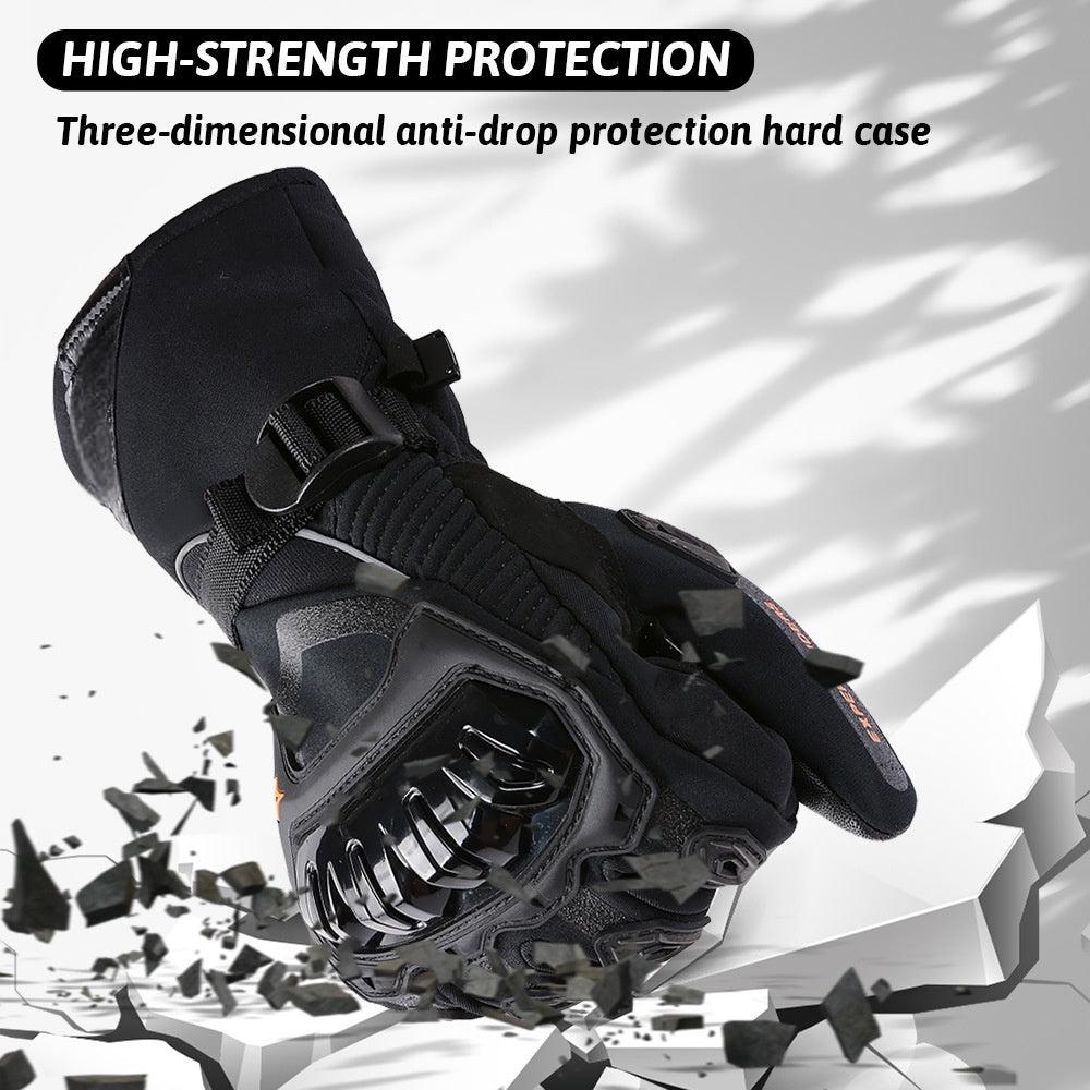 50% de Réduction – Gants Moto Hiver Chauds Imperméables et Coupe-Vent, Renforts Gel Antidérapants pour Conduite par Temps Froid