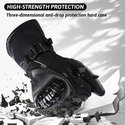50% de Réduction – Gants Moto Hiver Chauds Imperméables et Coupe-Vent, Renforts Gel Antidérapants pour Conduite par Temps Froid
