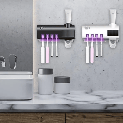 📢📢50% DE RÉDUCTION !! ⏰Support intelligent pour brosses à dents avec stérilisation UV🦷
