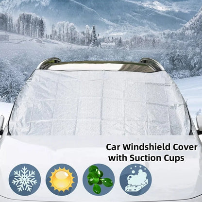 50% de Réduction – Protection Pare-Brise à Ventouses Anti-Givre et Anti-UV