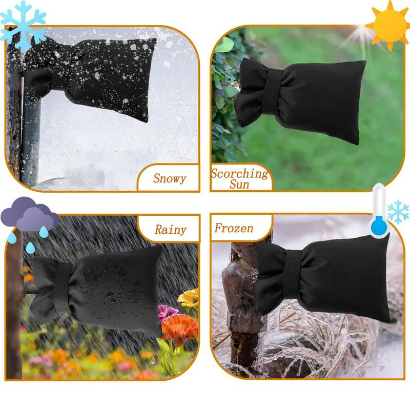 50% de Réduction – Housse Isolante pour Robinet Extérieur, Protection Anti-Gel et Froid Hiver, Tissu Oxford Imperméable