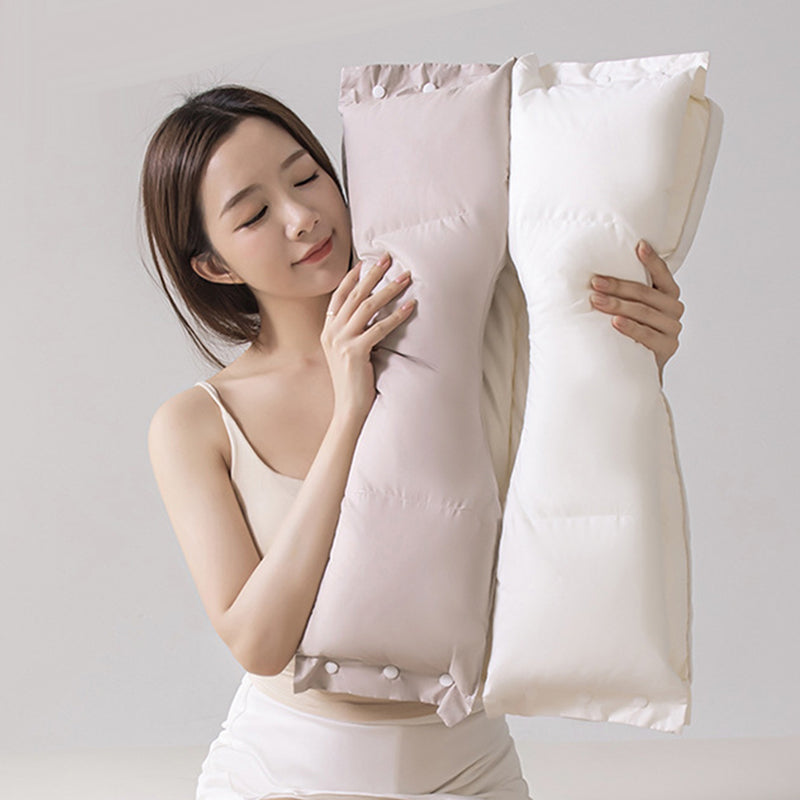 Oreiller Cervical Ergonomique Double Couche – Hauteur Ajustable & Soutien de la Nuque