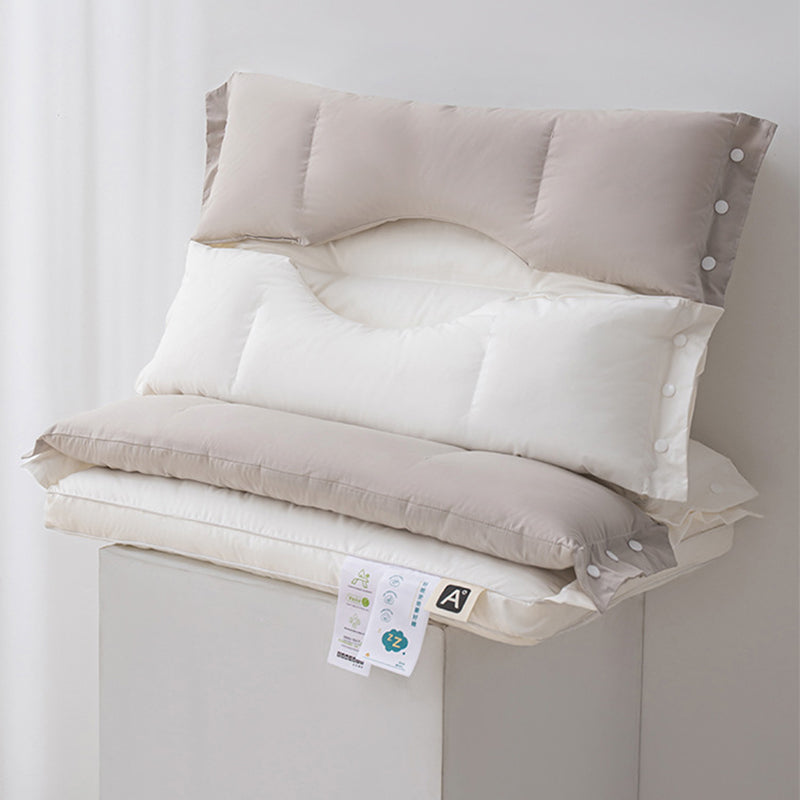 Oreiller Cervical Ergonomique Double Couche – Hauteur Ajustable & Soutien de la Nuque
