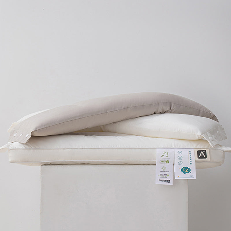 Oreiller Cervical Ergonomique Double Couche – Hauteur Ajustable & Soutien de la Nuque