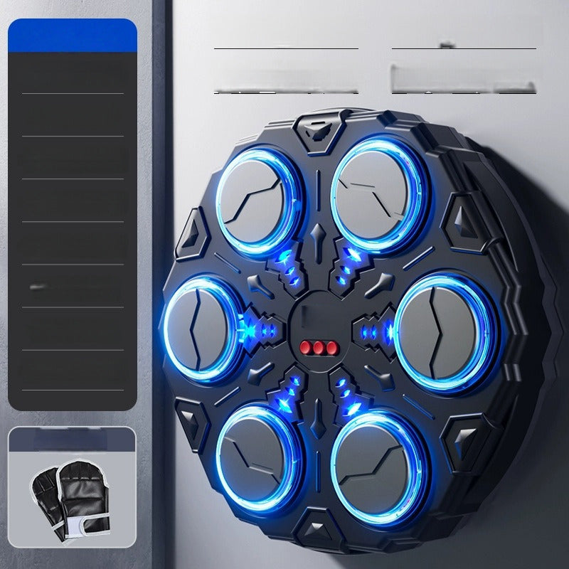 50% de Réduction – Machine de Boxe Musicale Intelligente Murale avec Bluetooth, Cibles Lumineuses LED et Vitesse Réglable