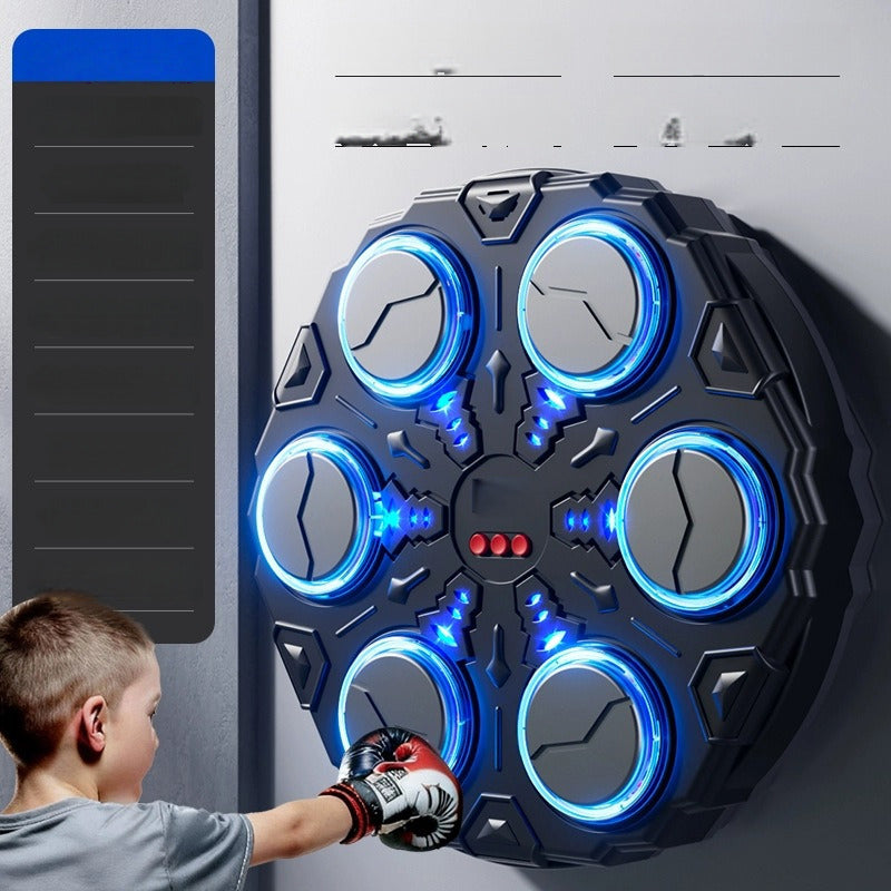 50% de Réduction – Machine de Boxe Musicale Intelligente Murale avec Bluetooth, Cibles Lumineuses LED et Vitesse Réglable