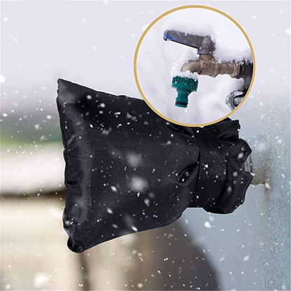 50% de Réduction – Housse Isolante pour Robinet Extérieur, Protection Anti-Gel et Froid Hiver, Tissu Oxford Imperméable