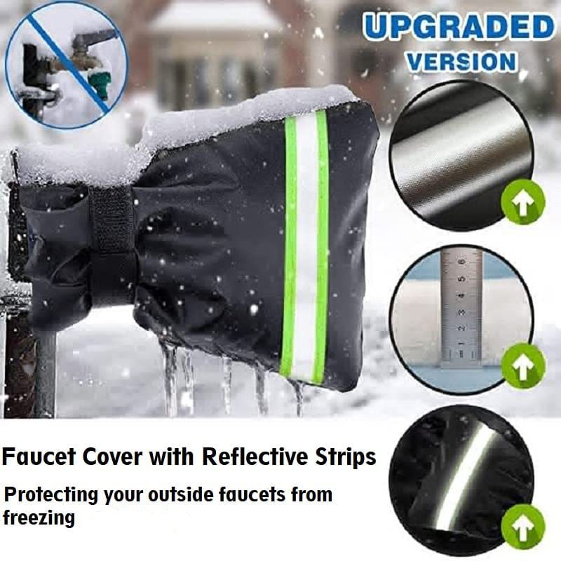 50% de Réduction – Housse Isolante pour Robinet Extérieur, Protection Anti-Gel et Froid Hiver, Tissu Oxford Imperméable
