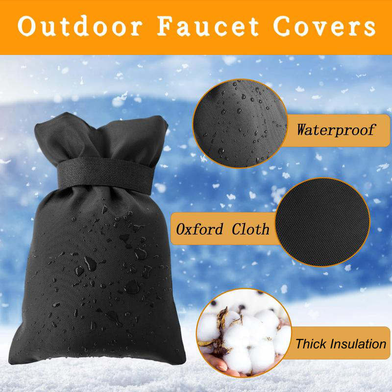 50% de Réduction – Housse Isolante pour Robinet Extérieur, Protection Anti-Gel et Froid Hiver, Tissu Oxford Imperméable