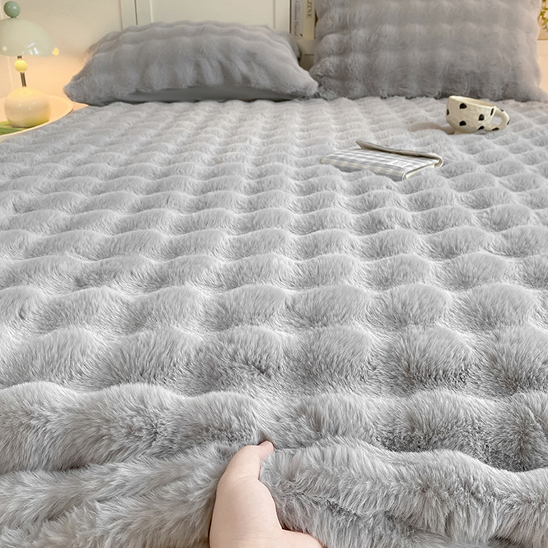Drap-Housse Épais en Peluche Chaude – Confort & Douceur d'Hiver