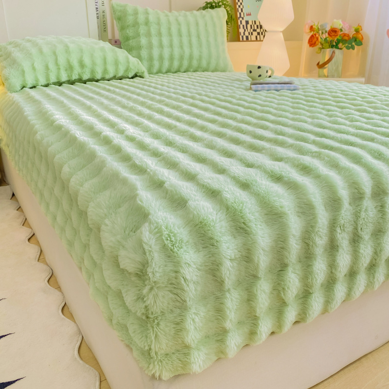Drap-Housse Épais en Peluche Chaude – Confort & Douceur d'Hiver