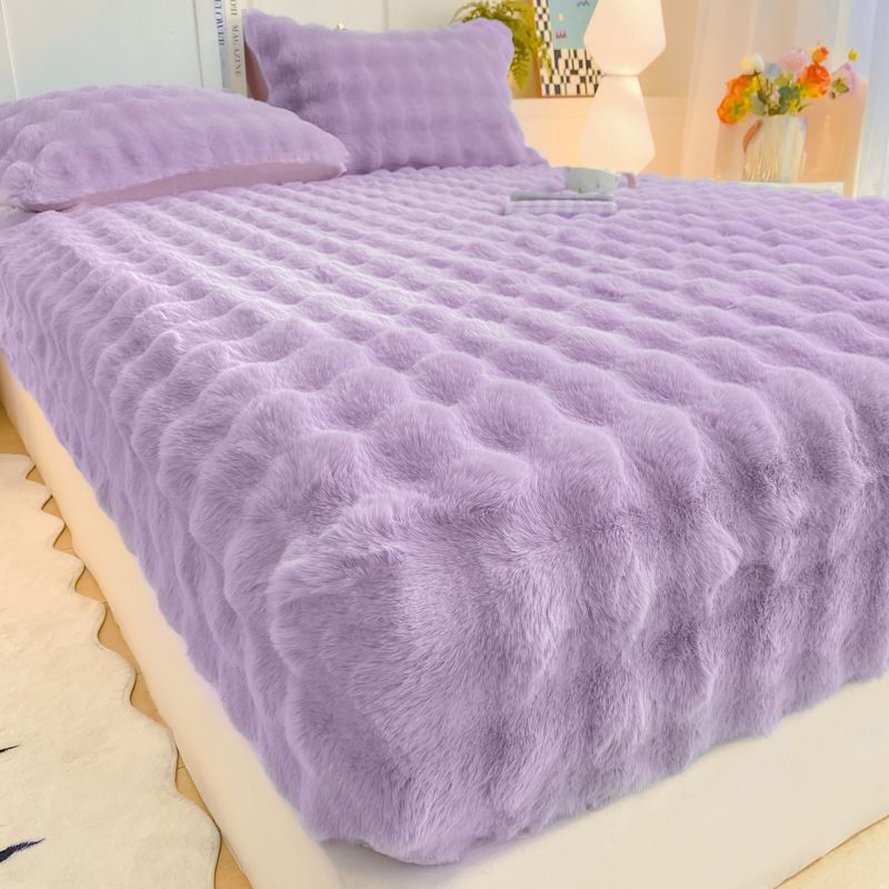 Drap-Housse Épais en Peluche Chaude – Confort & Douceur d'Hiver