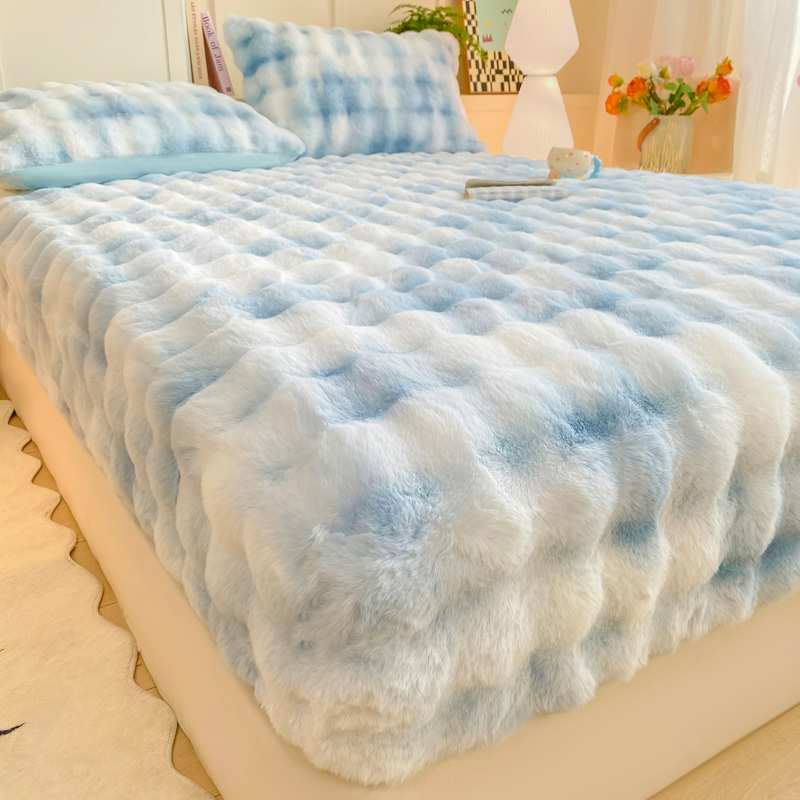 Drap-Housse Épais en Peluche Chaude – Confort & Douceur d'Hiver