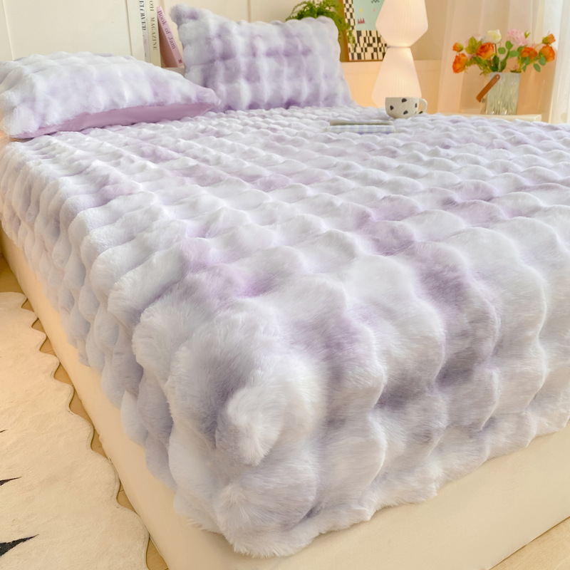 Drap-Housse Épais en Peluche Chaude – Confort & Douceur d'Hiver