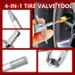 🔧 -50% ! 🚗 Kit d’Outils pour Valve de Pneu – Changement Rapide – Acier + Plastique – Compatible Voiture/Moto/BTP – Portable & Durable 🛞