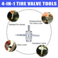 🔧 -50% ! 🚗 Kit d’Outils pour Valve de Pneu – Changement Rapide – Acier + Plastique – Compatible Voiture/Moto/BTP – Portable & Durable 🛞