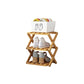 📢 50% de Réduction – Étagère à Chaussures Pliable en Bambou Naturel, Meuble de Rangement Entrée et Dressing Sans Montage