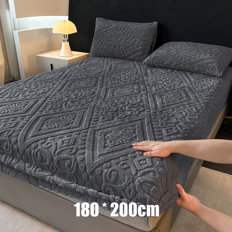 📢 45% de Réduction – Drap-Housse en Tricot Extensible avec Élastique 360°, Tissu Gaufré Moelleux Bonnet 30 cm
