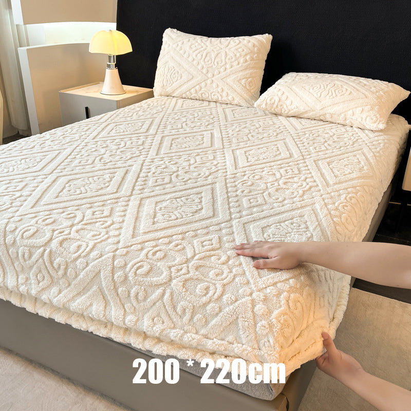 📢 45% de Réduction – Drap-Housse en Tricot Extensible avec Élastique 360°, Tissu Gaufré Moelleux Bonnet 30 cm