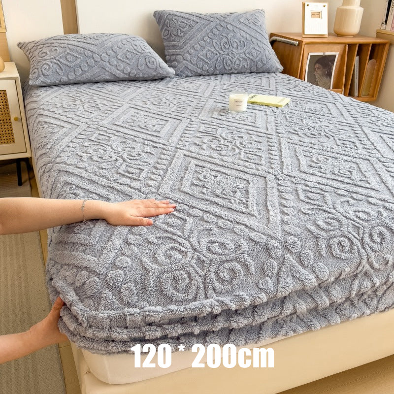 📢 45% de Réduction – Drap-Housse en Tricot Extensible avec Élastique 360°, Tissu Gaufré Moelleux Bonnet 30 cm