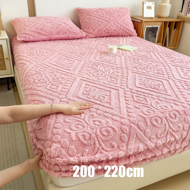 📢 45% de Réduction – Drap-Housse en Tricot Extensible avec Élastique 360°, Tissu Gaufré Moelleux Bonnet 30 cm