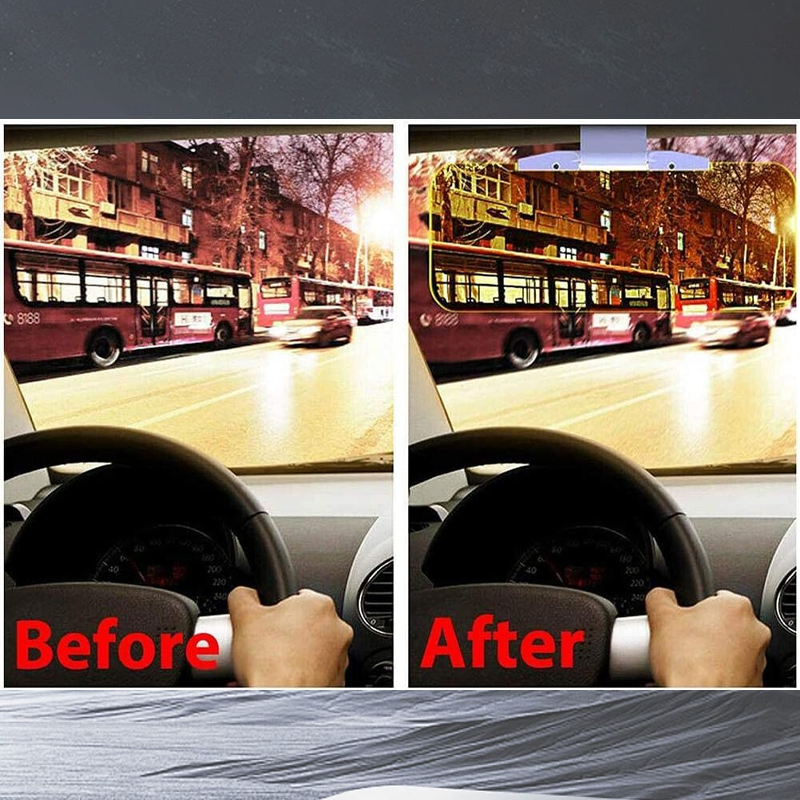 📢 56% de Réduction – Pare-Soleil Anti-Éblouissement Voiture Jour et Nuit, Écran Anti-Reflets Réglable PVC Durable