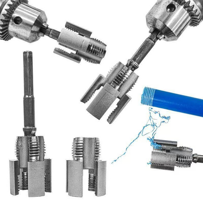 ⚙️🔩 -60% ! 🛠️Outil de Filetage pour Tuyaux – Nettoyage & Refiletage, Acier Traité Thermiquement – 1/2″ & 3/4″ pour Plomberie Pro & DIY.