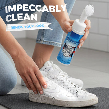 Nettoyant mousse portable pour baskets avec brosse intégrée