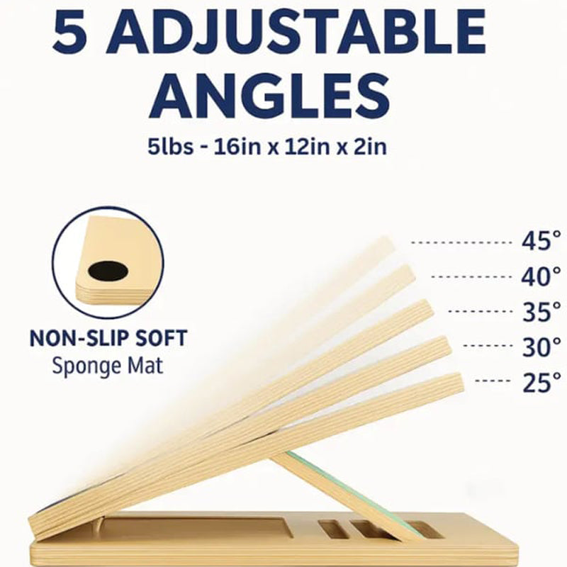 50% de Réduction – Planche Inclinée en Bois Massif, Pliable