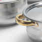 🍳 50% DE RÉDUCTION! 🔥 Ensemble Cuisine 5 Pièces – Acier Épais, Couvercles Verre & Finition Dorée, Compatible Tous Feux pour une Cuisine Élégante ✨