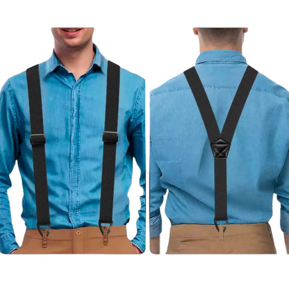 📢📢43 % DE RÉDUCTION !! ⏰Bretelles pour homme à dos en X avec crochets