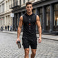 ⌛ Nur noch 1 Woche – 50 % auf alles + kostenloser Versand! ⏰Herren Sport-Set – ärmelloses Hoodie & Shorts – atmungsaktiv, schnelltrocknend & bequem 🏃‍♂️💪