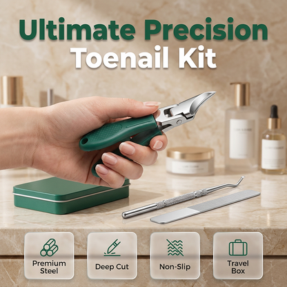 ✂️ 50% DE RÉDUCTION! 💅 Kit coupe‑ongles pro – 3 pièces, lames courbées & précis – Soin à domicile ✨