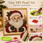 🎄 Kit Créatif de Noël en Perles & Strass – 5 Motifs Festifs, Format 20×20 cm