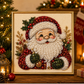 🎄 Kit Créatif de Noël en Perles & Strass – 5 Motifs Festifs, Format 20×20 cm