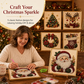 🎄 Kit Créatif de Noël en Perles & Strass – 5 Motifs Festifs, Format 20×20 cm