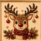 🎄 Kit Créatif de Noël en Perles & Strass – 5 Motifs Festifs, Format 20×20 cm