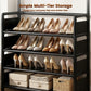 🏠 PROMO FLASH : 50% DE RÉDUCTION ! ✨ Banc d'Entrée avec Étagère 3‑en‑1 – Porte-Chaussures, Porte-Vêtements & Rangement – Tube Métallique 16 mm, 4/5 Niveaux for Petits Espaces 🪑✨