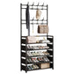🏠 PROMO FLASH : 50% DE RÉDUCTION ! ✨ Banc d'Entrée avec Étagère 3‑en‑1 – Porte-Chaussures, Porte-Vêtements & Rangement – Tube Métallique 16 mm, 4/5 Niveaux for Petits Espaces 🪑✨