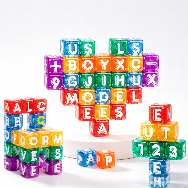 46% de Réduction – Blocs Magnétiques de Construction 360°, 40 Cubes Éducatifs Lettres et Chiffres, Jeu d'Éveil pour Enfants