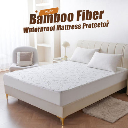 50% de Réduction – Protège-Matelas Imperméable en Fibre de Bambou