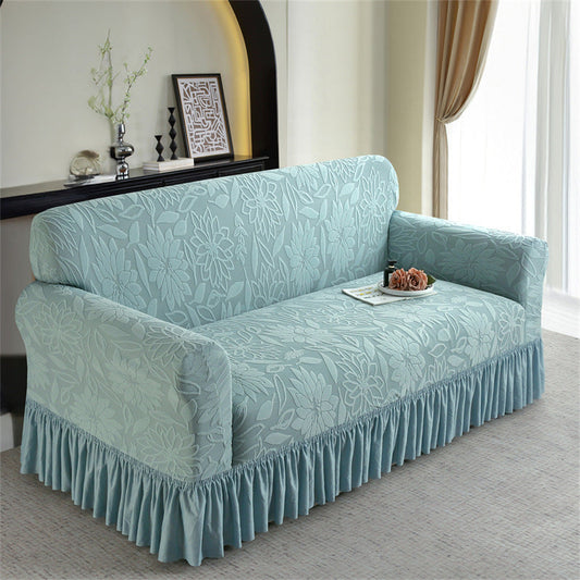 🏡✨50% DE RÉDUCTION ! 🛋️🛡️ Housse de Canapé Épaissie Antidérapante à Couverture Totale – Jupe à Volants Élégante, Ajustement Élastique & Protection Complète. Plus de 27 463 Canapés Rafraîchis !✨