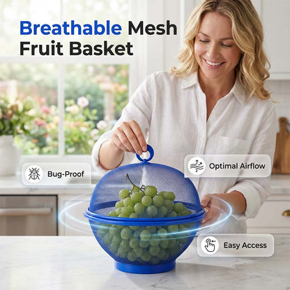 50% de Réduction – Corbeille à Fruits en Filet Aéré avec Couvercle
